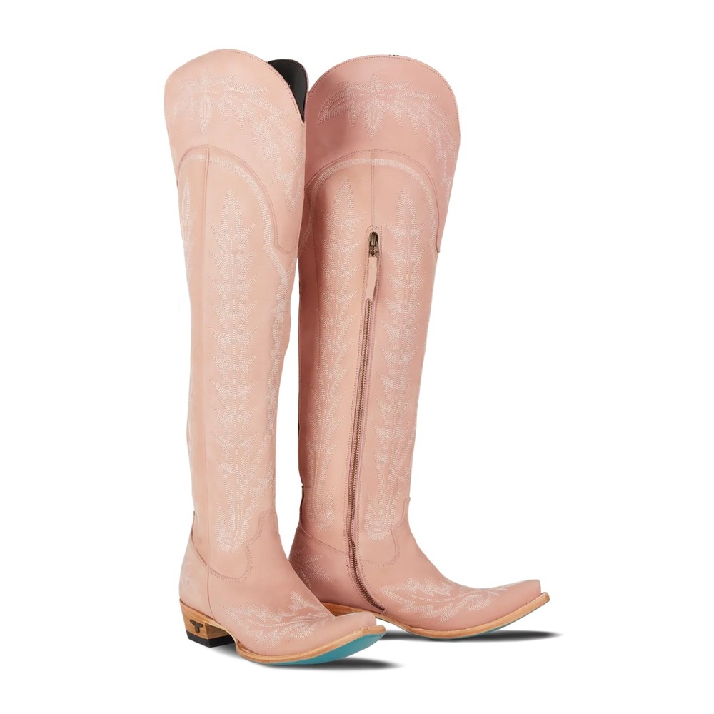 Elegant Pink Knee-High Women's Boots